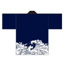 波柄法被(4色)【帯なし】